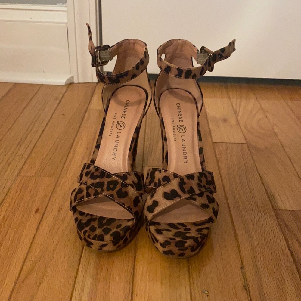 Chinese Laundry Cheetah Heels